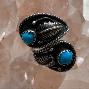 🦋Vintage Turquoise Native American Ring SZ 7